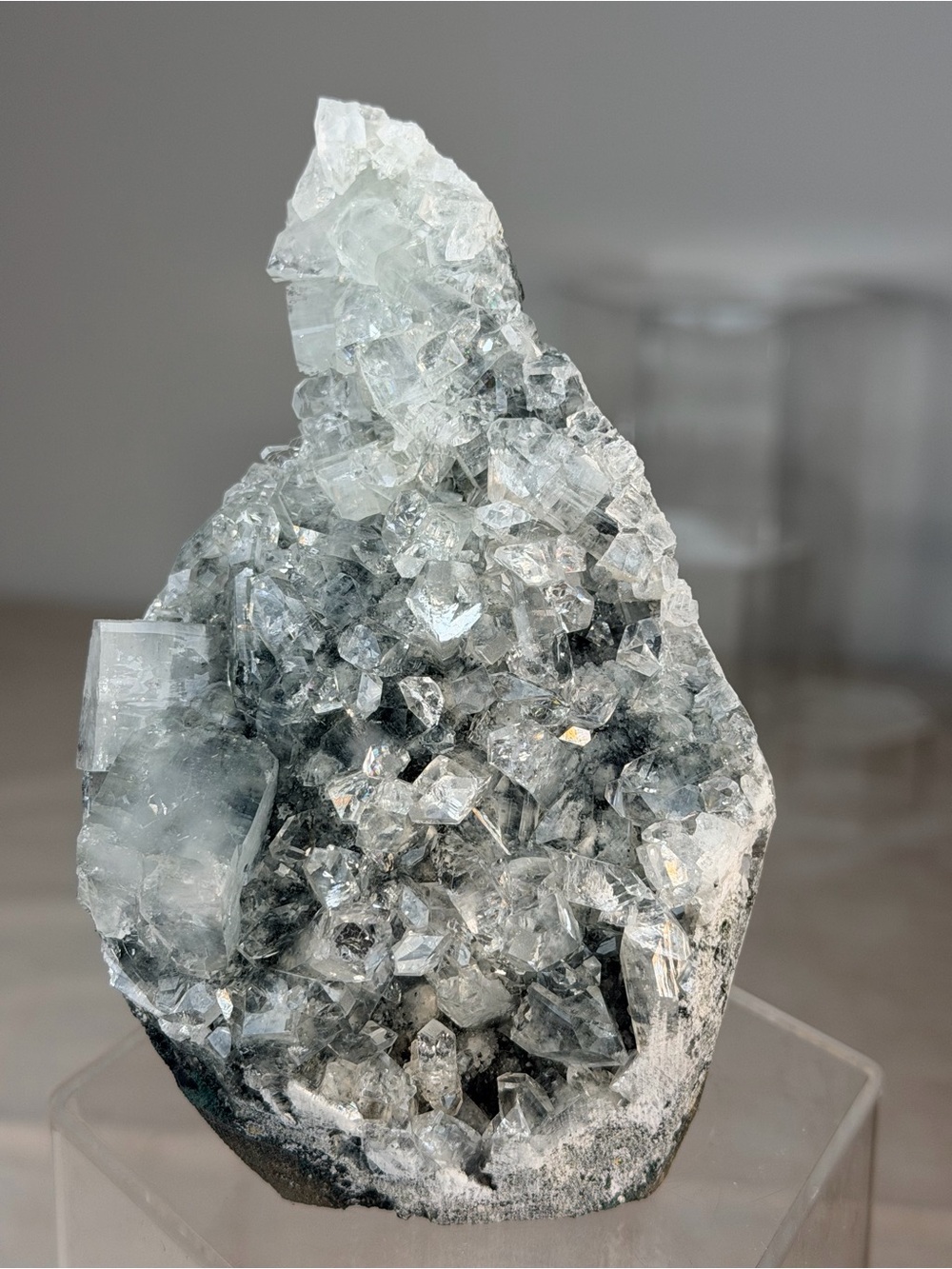 AAA Apophyllite on Chalcedony Cluster — India
